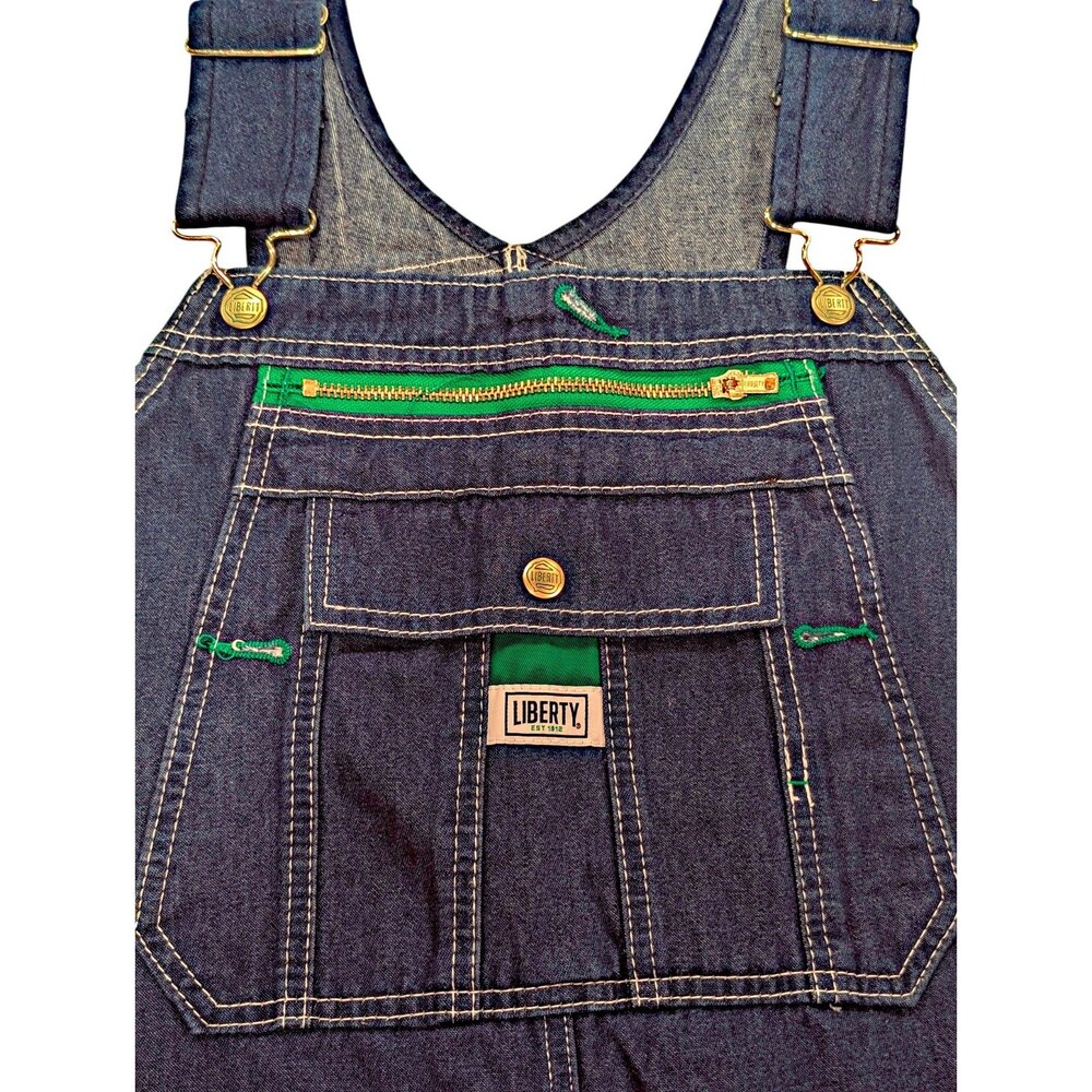 LIBERTY OVERALLS MEN’S 42x28 BLUE DENIM BIB OVERALLS NEW WITH TAGS